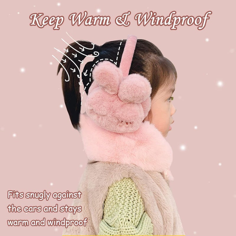 Pesaat Fluffy Ear Muff for Women Plush Earmuffs Kids Winter Earmuffs Girls Boys Cold Weather Ear Warmer - Image 4